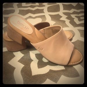 Born Open toed slides